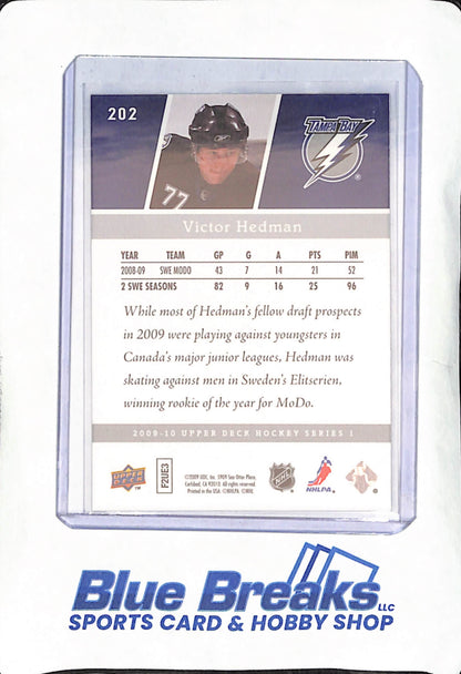 2009-2010 Upper Deck Series 1 - Victor Hedman - Young Guns - Tampa Bay Lightning - Hockey - #202