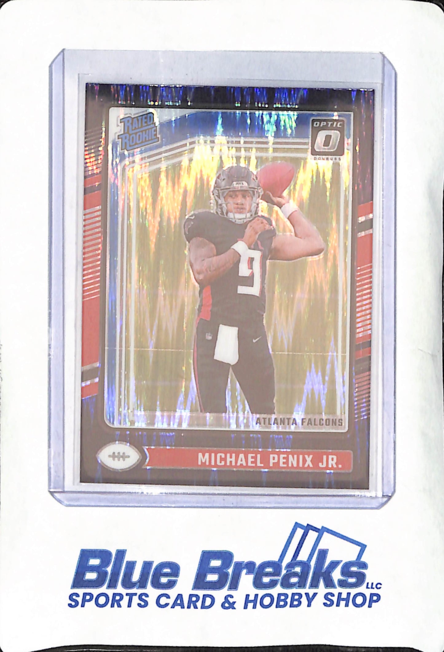 2024 Donruss Optic - Michael Penix Jr. - Purple Shock Rated Rookie - Atlanta Falcons - Football - #279