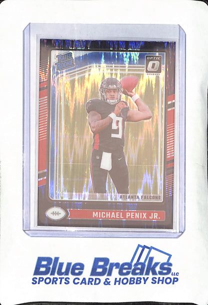 2024 Donruss Optic - Michael Penix Jr. - Purple Shock Rated Rookie - Atlanta Falcons - Football - #279