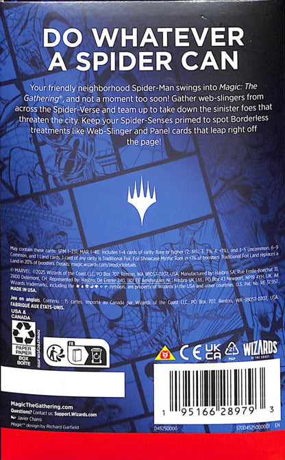 Magic the Gathering - Spider-Man Sleeved Booster Play Pack - Sealed Wax