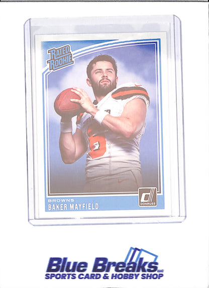 2018 Panini Donruss - Baker Mayfield - Rated Rookie - Cleveland Browns - Football - #303 - drop