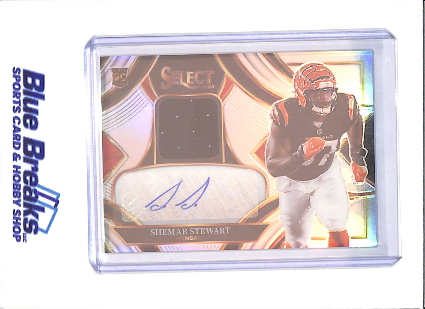 2025 Panini Select - Shemar Stewart - RPA - Rookie Relic Autograph - 174/249 - Cincinnati Bengals - Football - #RSMP-SST - drop