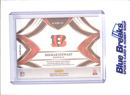 2025 Panini Select - Shemar Stewart - RPA - Rookie Relic Autograph - 174/249 - Cincinnati Bengals - Football - #RSMP-SST - drop