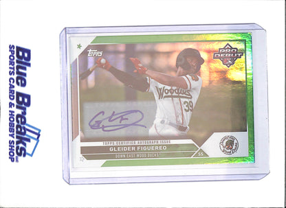 2023 Topps Pro Debut - Gleider Figuereo - Autograph - 11/99 - Down East Wood Ducks - Baseball - #PD-115 - drop