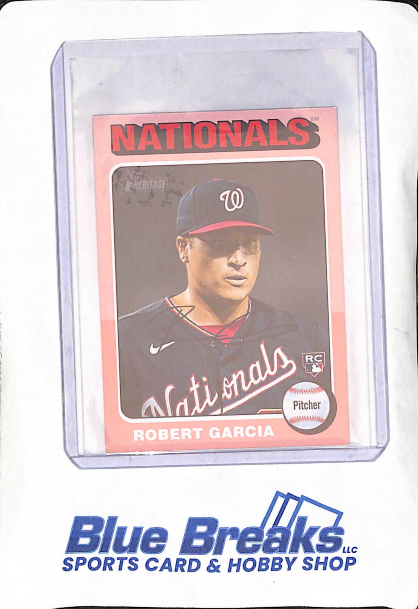 2024 Topps Heritage - Robert Christopher Garcia - Mini RC - Washington Nationals - Baseball - 1/1 - #118