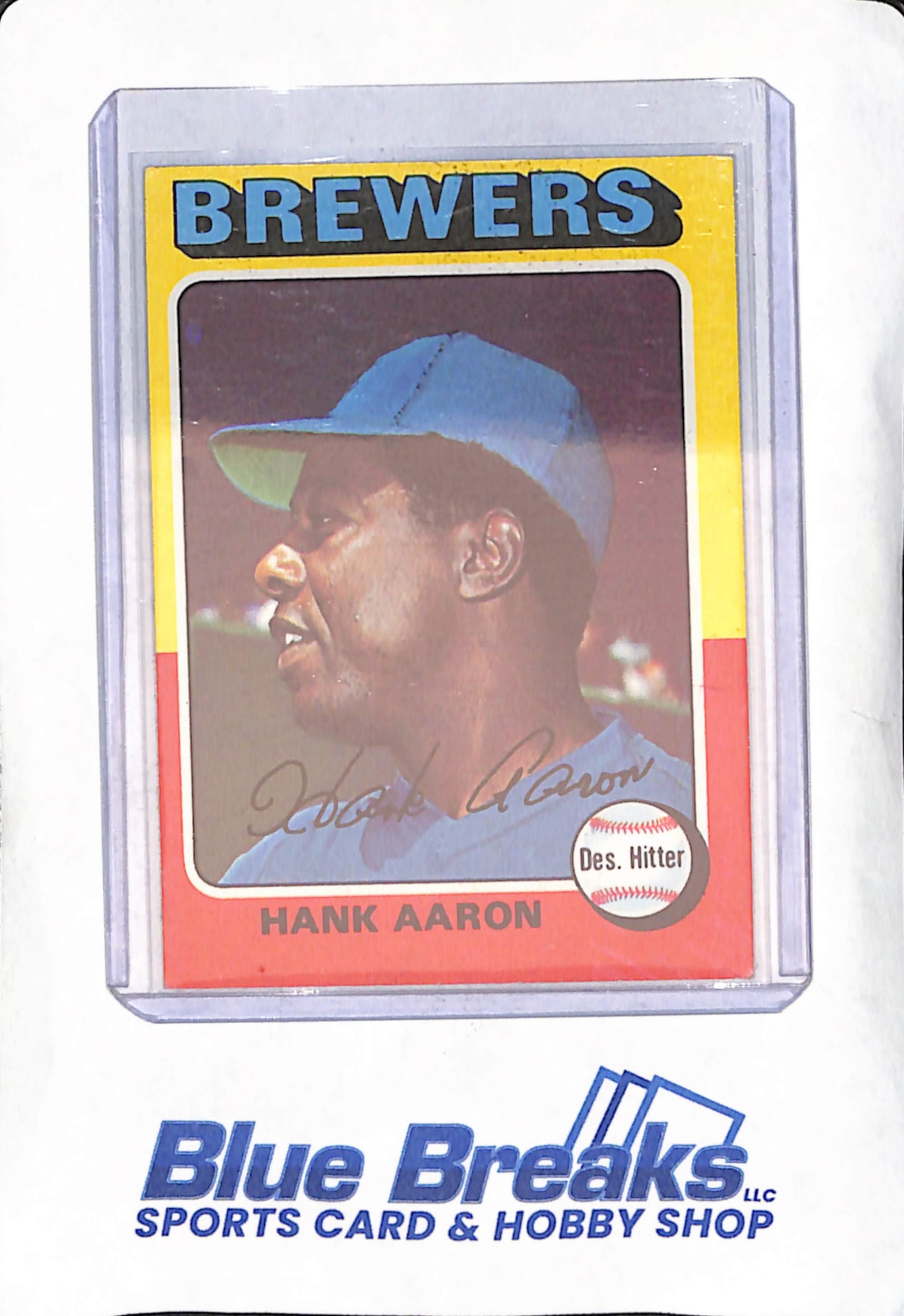 1975 Topps - Hank Aaron - Milwaukee Brewers - Baseball - #660