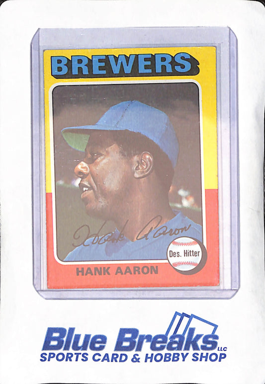 1975 Topps - Hank Aaron - Milwaukee Brewers - Baseball - #660