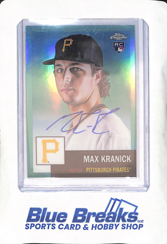 2022 Topps Chrome Platinum - Max Kranick - Aqua Refractor Autograph - RC - Pittsburgh Pirates - Baseball -  14/150 - #CPA-MK