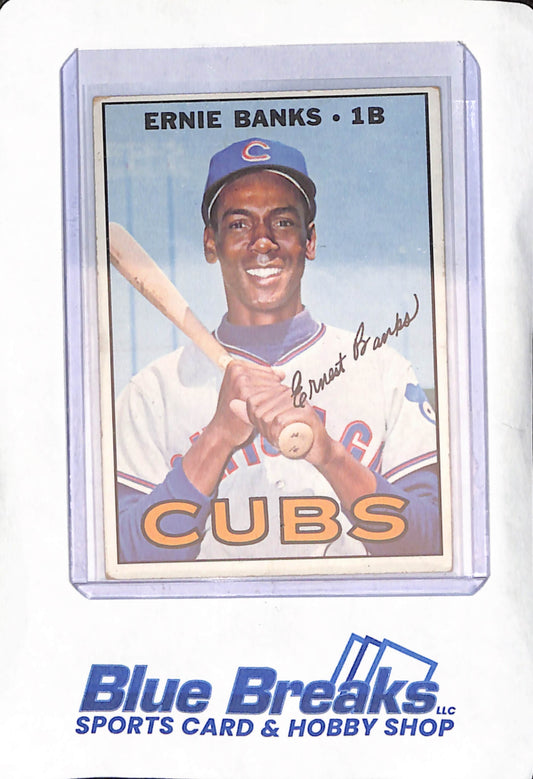 1967 Topps - Ernie Banks - Chicago Cubs - Baseball - #215