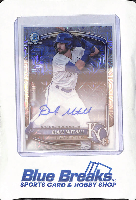 2025 Bowman Chrome - Blake Mitchell - Mojo Autograph - Kansas City Royals - Baseball - #BMA-BMI