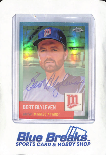 2022 Topps Chrome Platinum - Bert Blyleven - Aqua Autograph  - Minnesota Twins - Baseball - 129/150 - #CPA-BB