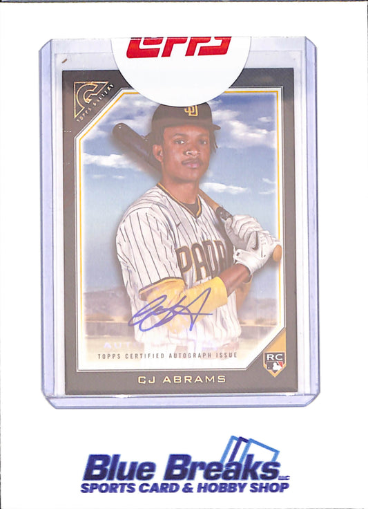 2022 Topps Gallery - CJ Abrams - Autograph - RC - San Diego Padres - Baseball - drop