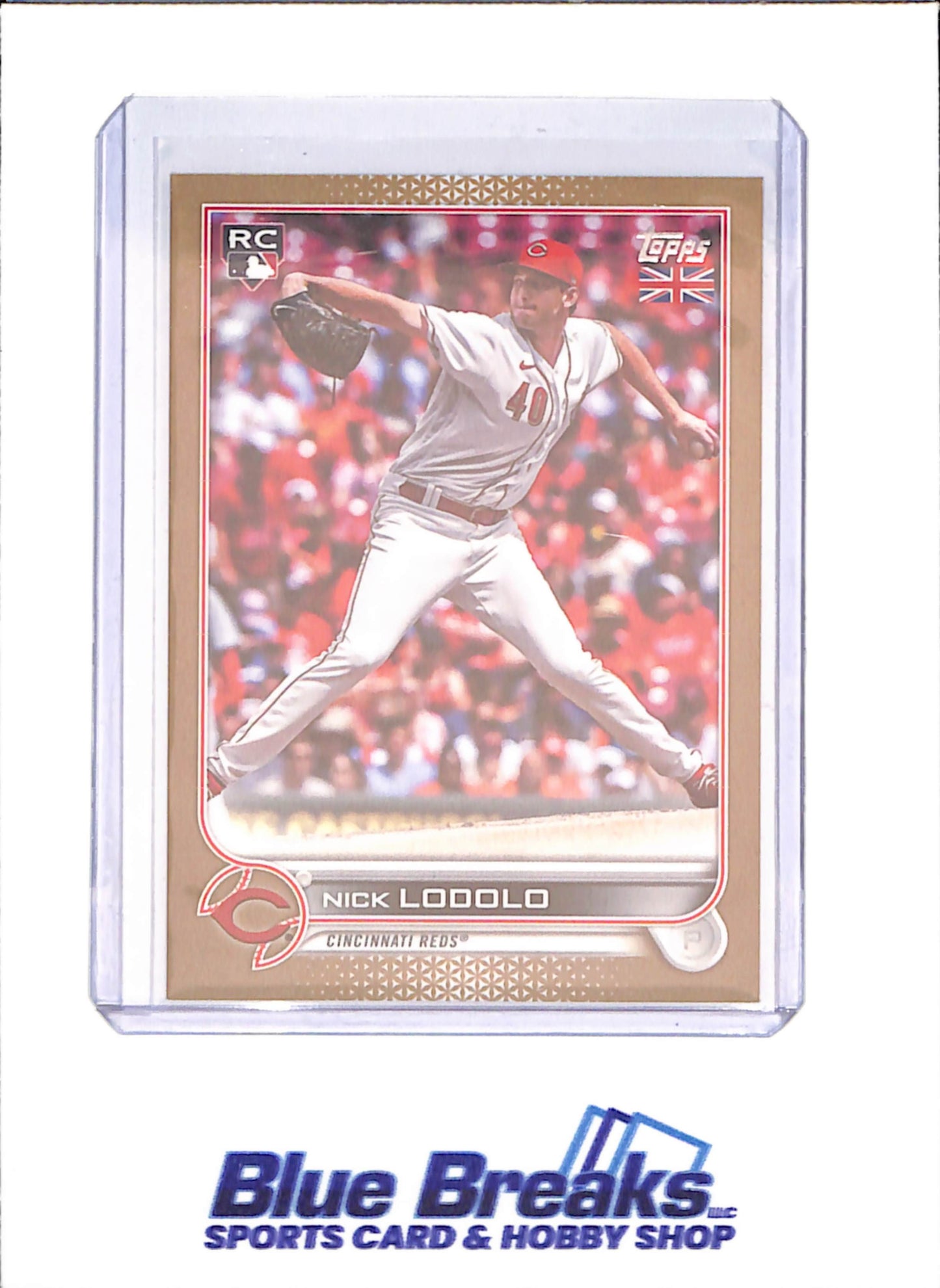 2022 Topps UK Edition - Nick Lodolo - 24/25 - RC -  Cincinnati Reds - Baseball - #91 - drop