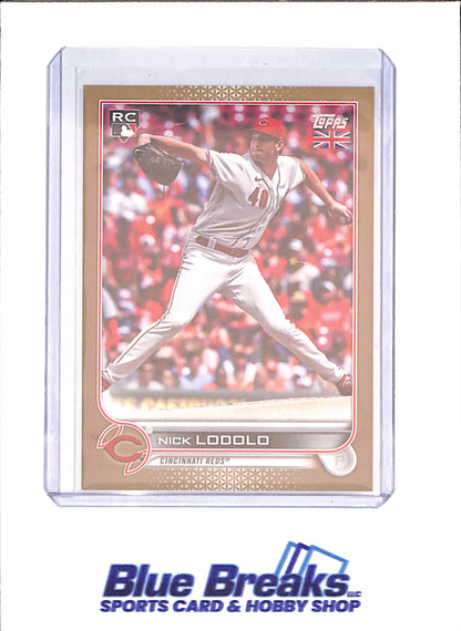 2022 Topps UK Edition - Nick Lodolo - 24/25 - RC -  Cincinnati Reds - Baseball - #91 - drop