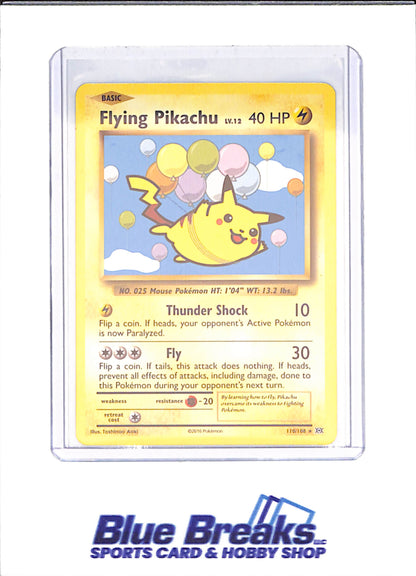 2016 Pokemon - Flying Pikachu - XY Evolutions - 110/108 - drop