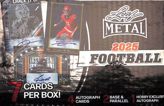 2025 Leaf Metal Hobby - Football - Sealed Wax