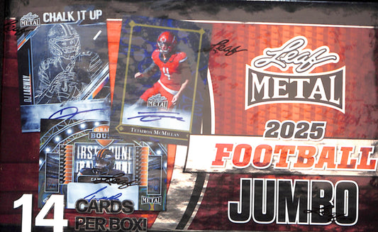2025 Leaf Metal Jumbo - Football - Sealed Wax