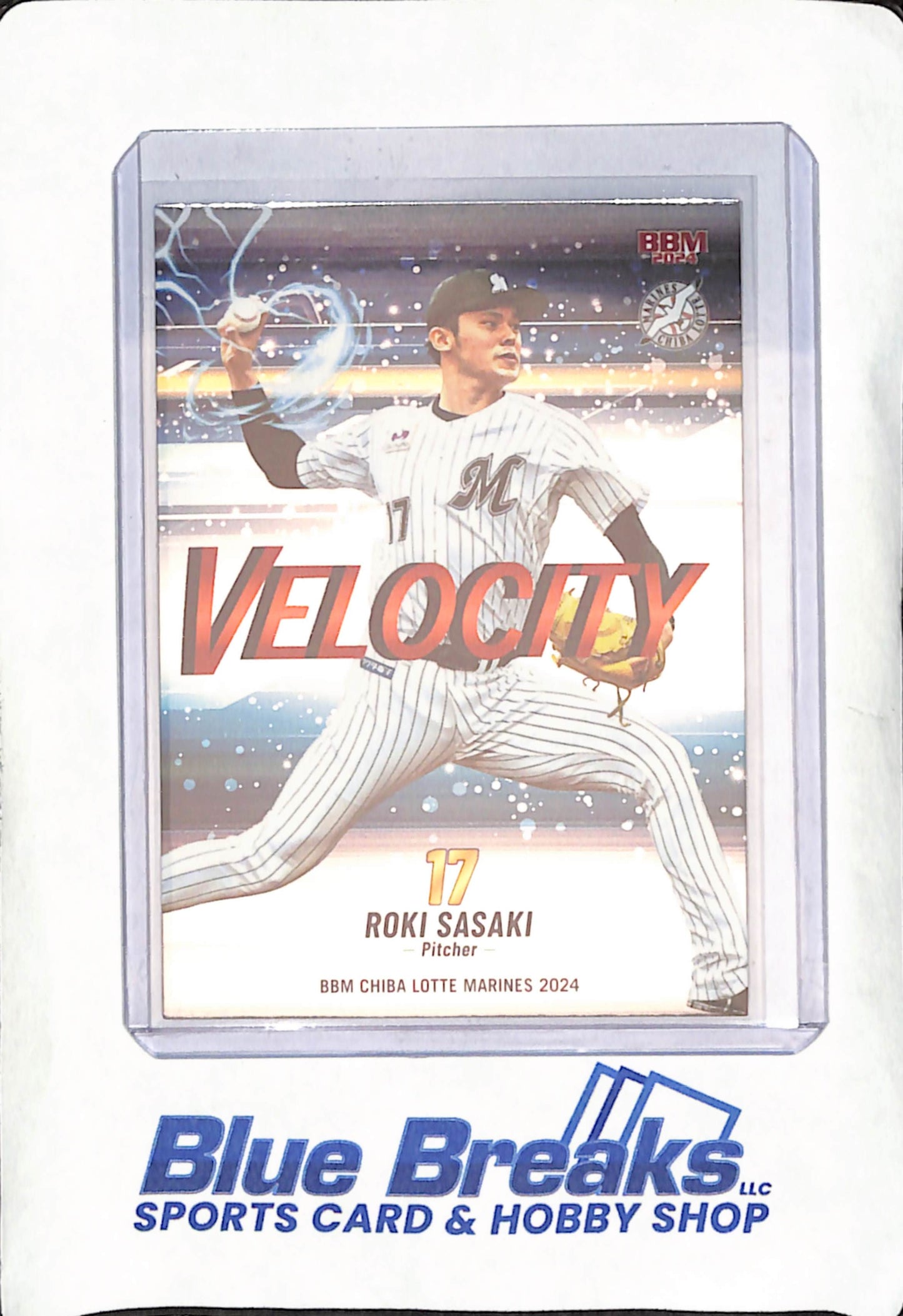 2024 BBM - Roki Sasaki - Chiba Lotte Marines - Velocity - Japanese - Baseball - #VE1
