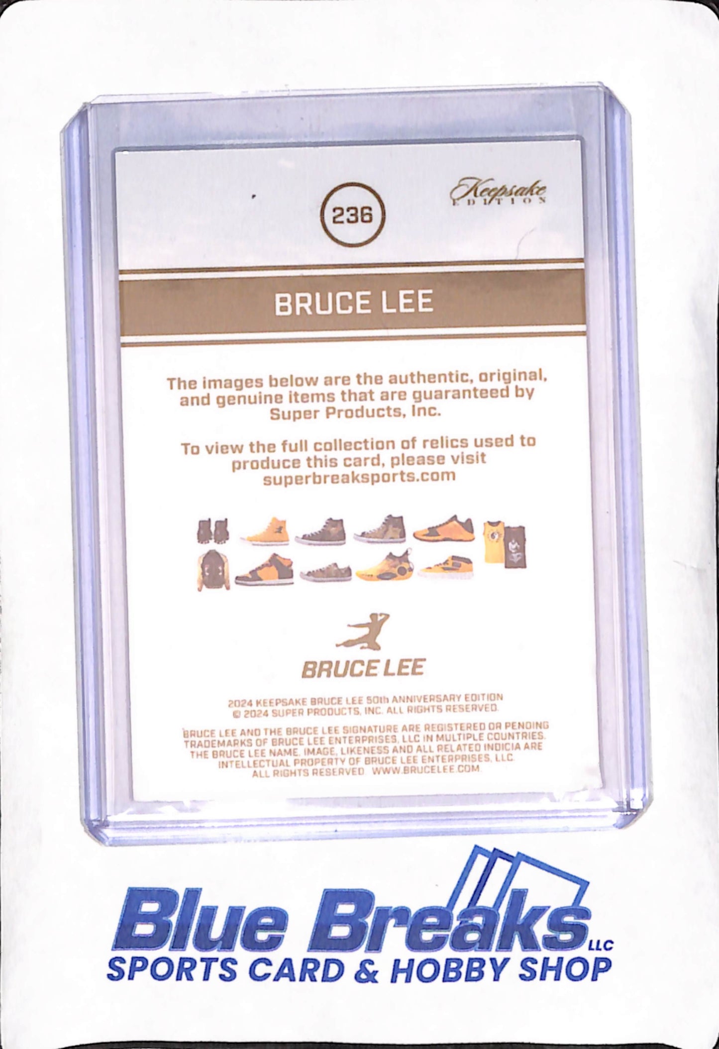 2024 Keepsake Anniversary Edition - Bruce Lee - Dual Relic - 1/1 - #236