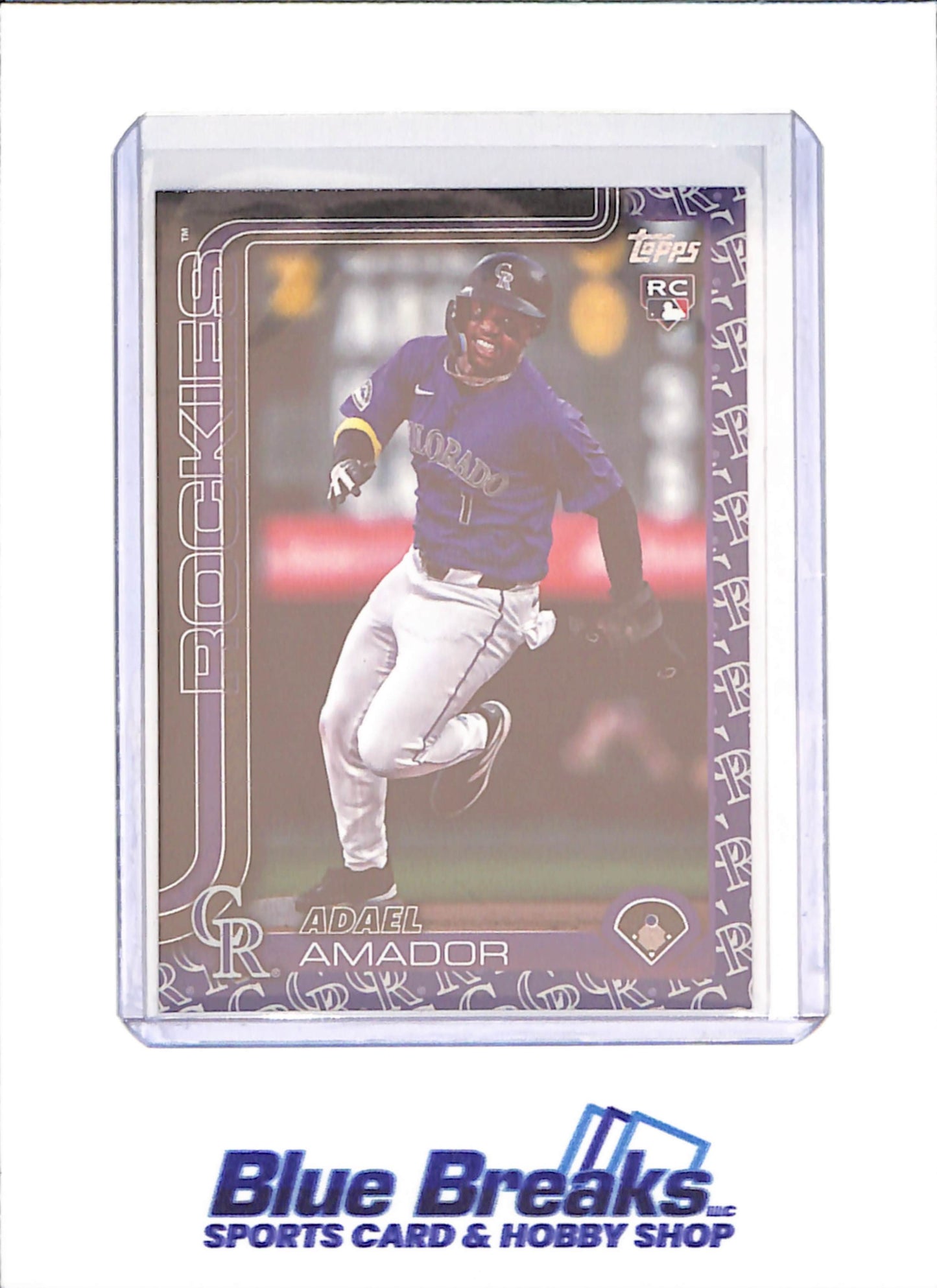 2025 Topps Series One - Adael Amador - RC - Team Border - Colorado Rockies - Baseball - #191 - drop