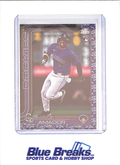 2025 Topps Series One - Adael Amador - RC - Team Border - Colorado Rockies - Baseball - #191 - drop