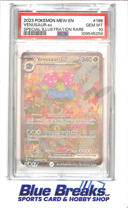 2023 Pokemon - Venusaur ex - Special Illustration Rare - Scarlet & Violet 151 - PSA 10 - 198/165 - drop