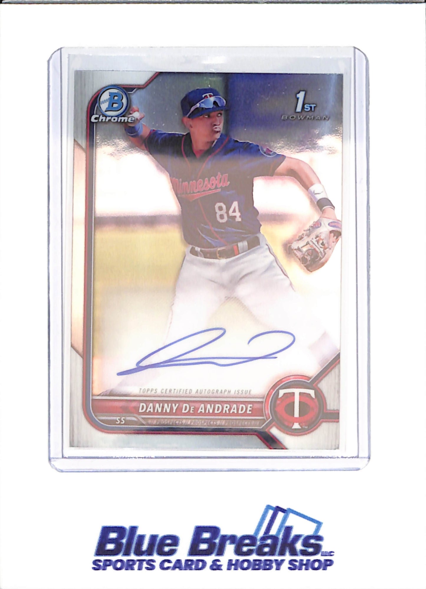 2022 Bowman Chrome - Danny DeAndrade - Bowman 1st Autograph - Minnesota Twins - Baseball - #CPA-DDE - drop