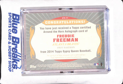 2014 Topps Gypsy Queen - Freddie Freeman - Around the Horn Autograph - Atlanta Braves - 24/25 - Baseball - #ATH-FF