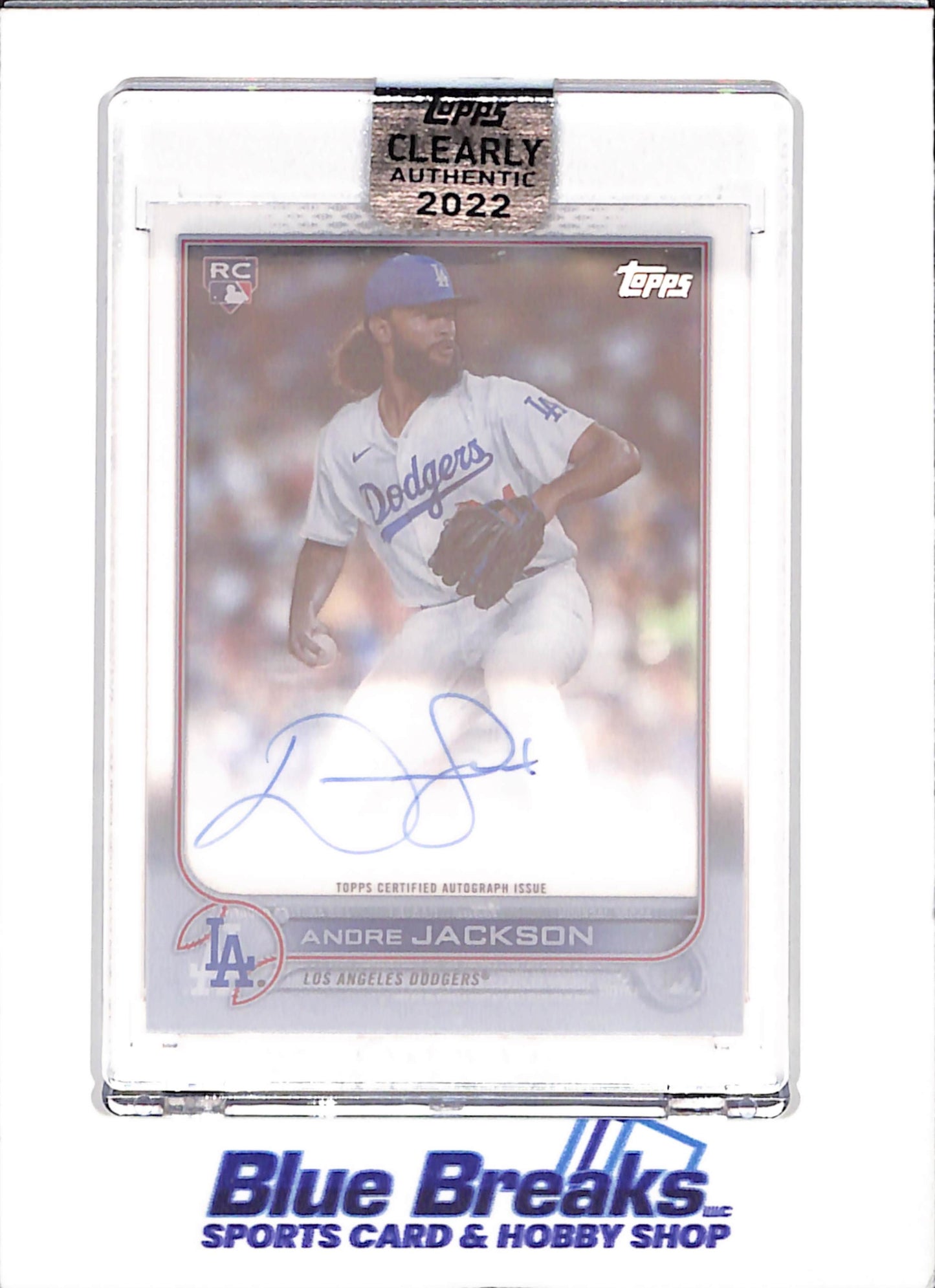 2022 Topps Clearly Authentic - Andre Jackson - Autograph - RC - Los Angeles Dodgers - Baseball - drop