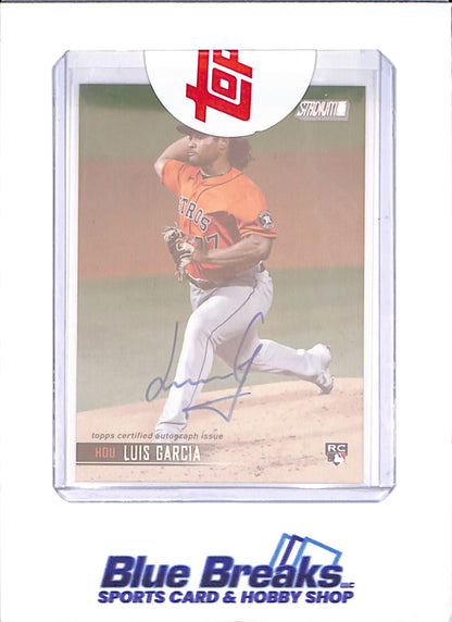 2021 Topps Stadium - Luis Garcia - Autograph - RC - Houston Astros - Baseball - #SCBA-LG - drop
