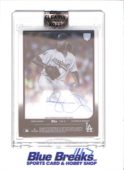 2022 Topps Clearly Authentic - Andre Jackson - Autograph - RC - Los Angeles Dodgers - Baseball - drop