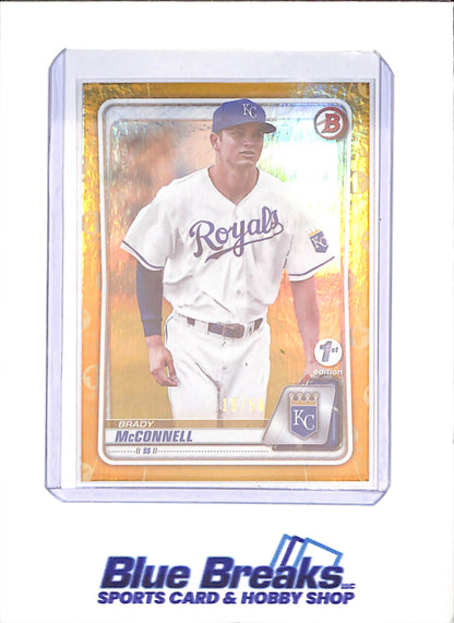 2020 Bowman 1st Edition - Brady McConnell - 16/50 - Kansas City Chiefs - Baseball - #BFE-54 - drop