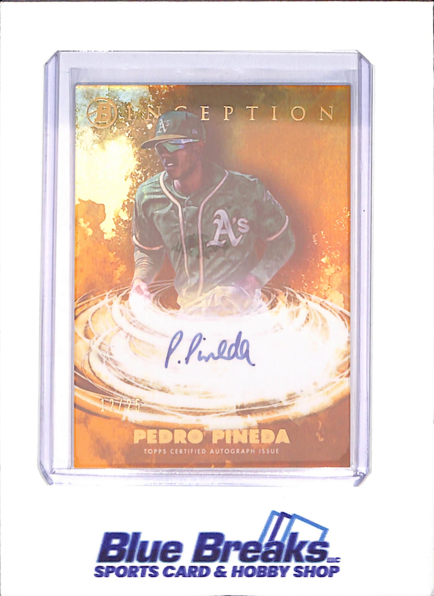 2021 Bowman Inception - Pedro Pineda - Primordial Prospect Autograph - 12/25 - Oakland Athletics - Baseball - #PPA-PP - drop
