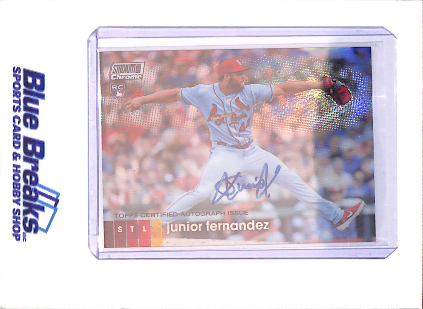 2020 Topps Stadium Club Chrome - Junior Fernandez - Autograph - RC - St Louis Cardinals - Baseball - #CAJN - drop