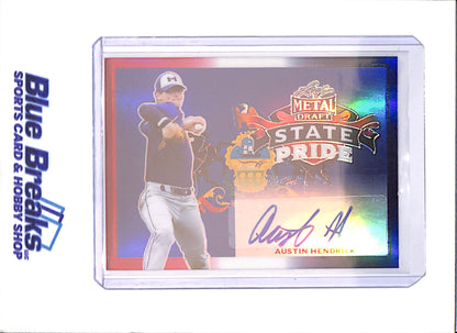 2020 Leaf Metal Draft - Austin Hendrick - State Pride Autograph - 5/10 - Baseball - #SP-AH1 - drop
