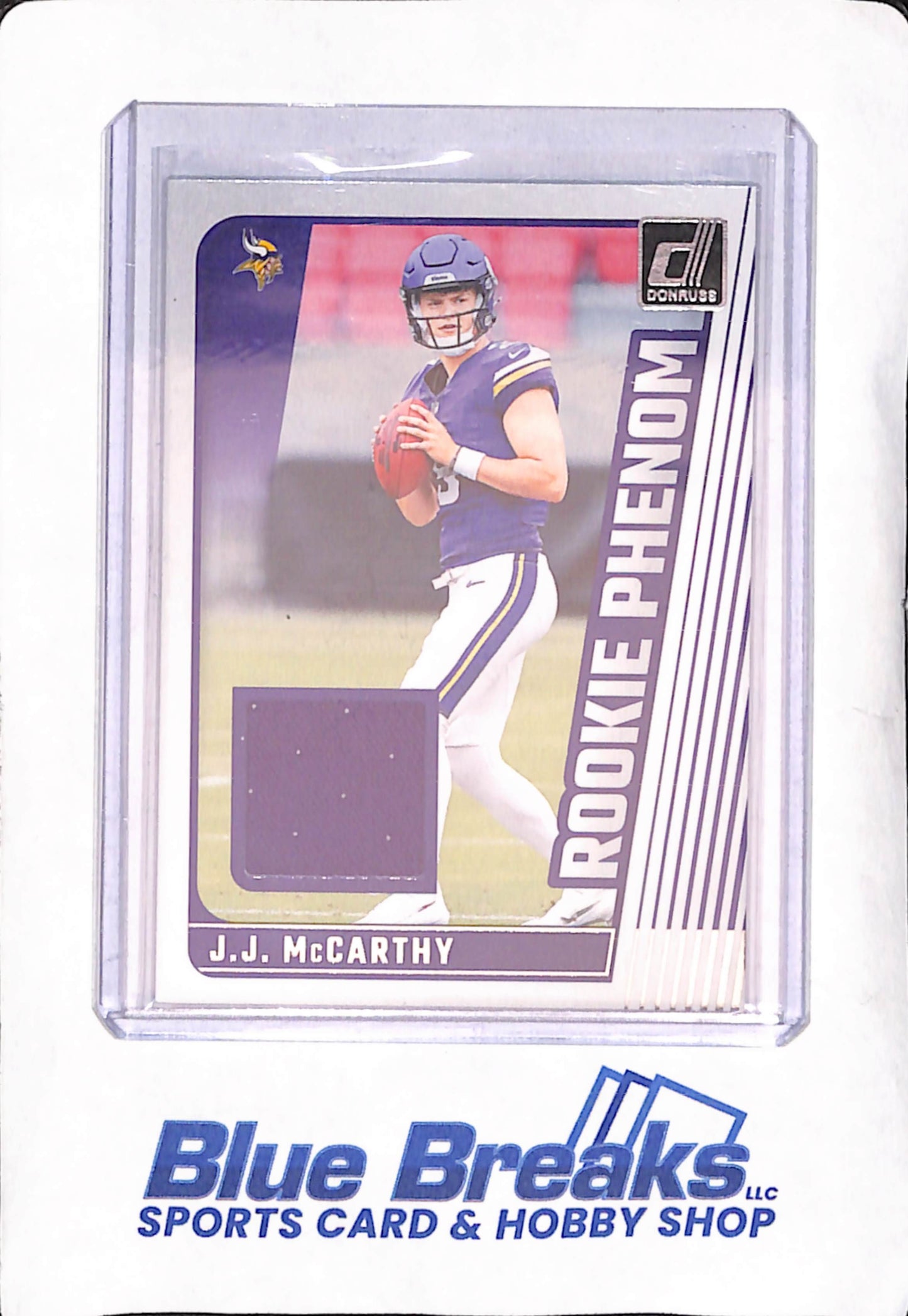 2024 Donruss - JJ McCarthy - Rookie Phenoms - Relic - Minnesota Vikings - Football - #RPJ-JJM