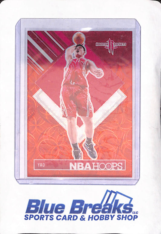 2024-25 NBA Hoops - Yao Ming - Red Scope Tribute - Houston Rockets - Basketball - 16/49 - #298