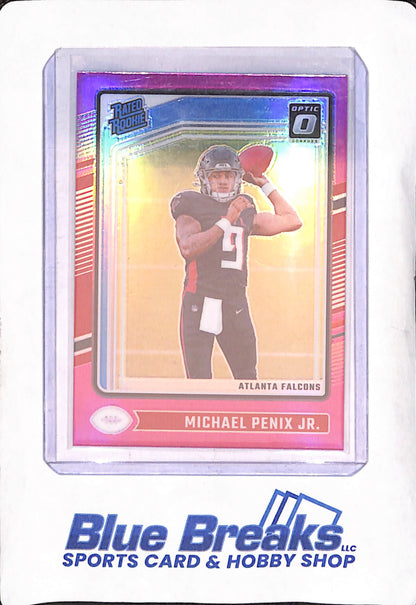 2024 Panini Donruss Optic - Michael Penix Jr - Pink Rated Rookie - Altlanta Falcons - Football - #279