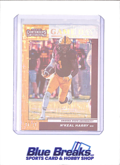 2019 Panini Contenders Draft Picks - N'Keal Harry - Game Day Ticket - 4/10 - Arizona State University - Football - #8 - drop