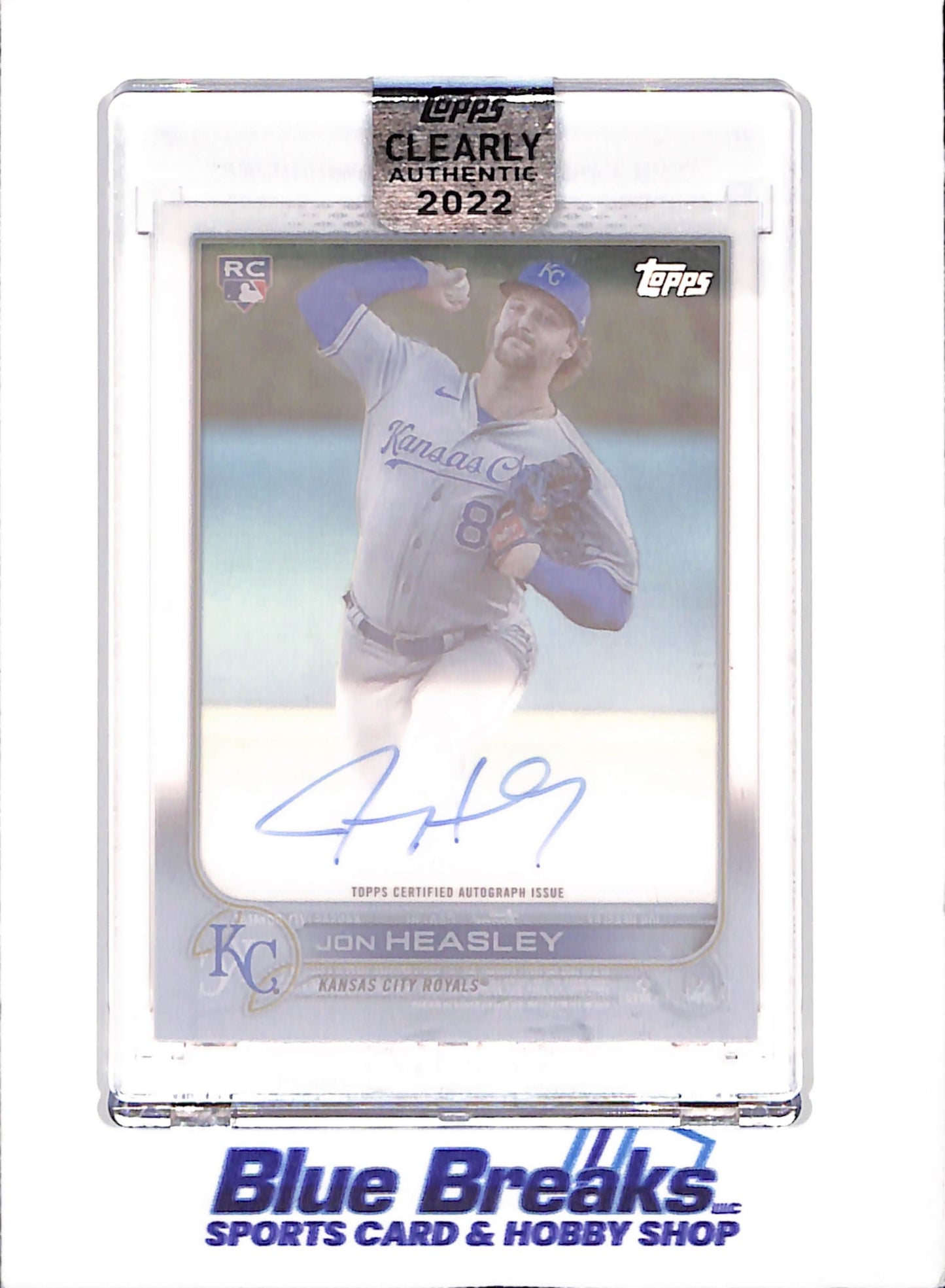 2022 Topps Clearly Authentic - Jon Heasley - Autograph - RC - Kansas City Royals - Baseball - drop