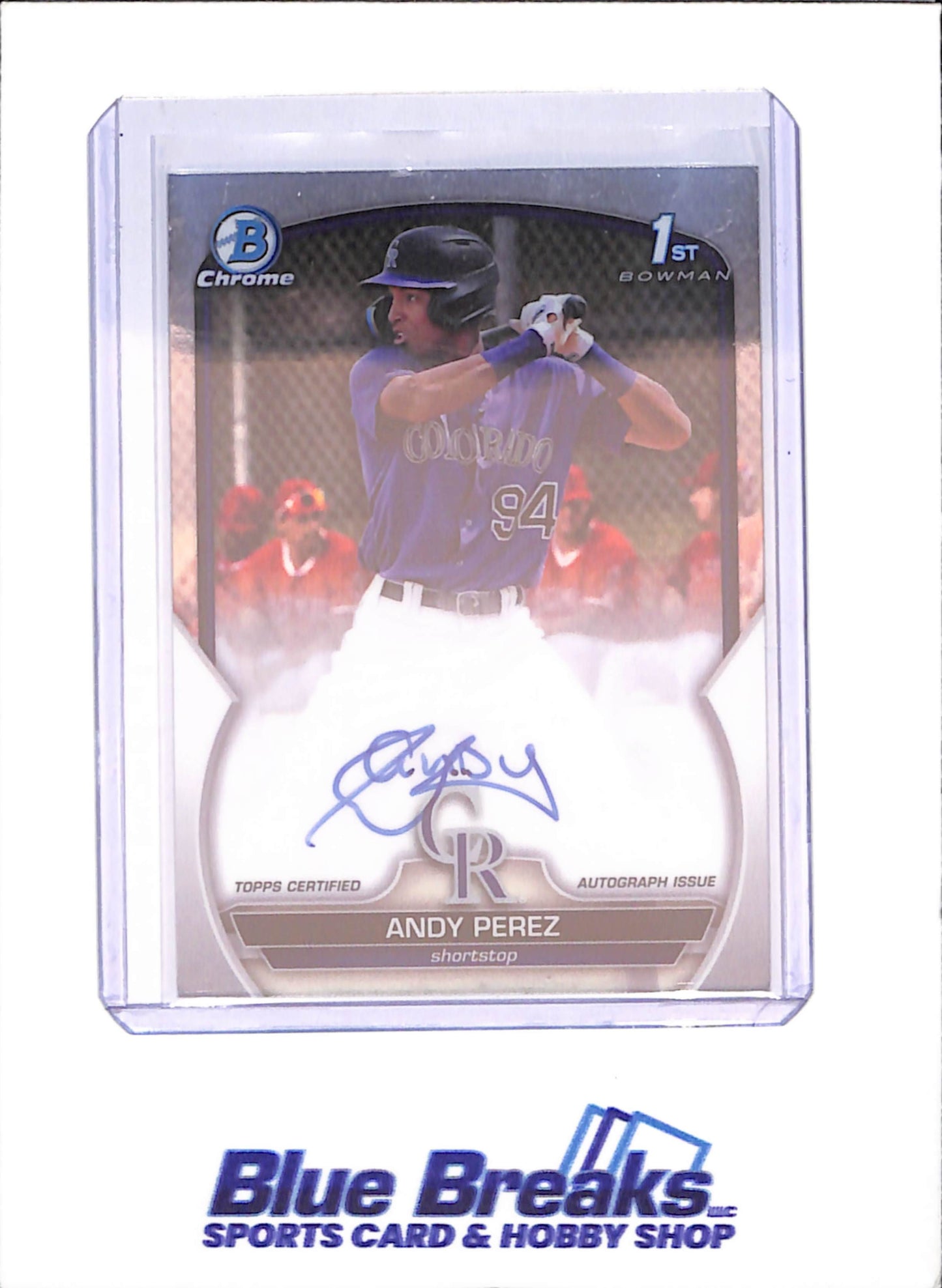 2023 Bowman Chrome - Andy Perez - 1st Bowman Autograph - Colorado Rockies - Baseball - #CPA-APZ - drop