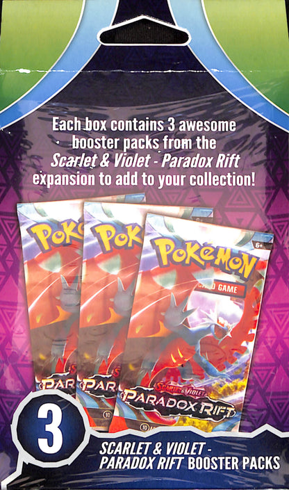 Pokémon Paradox Rift 3 Pack Box - Sealed Wax