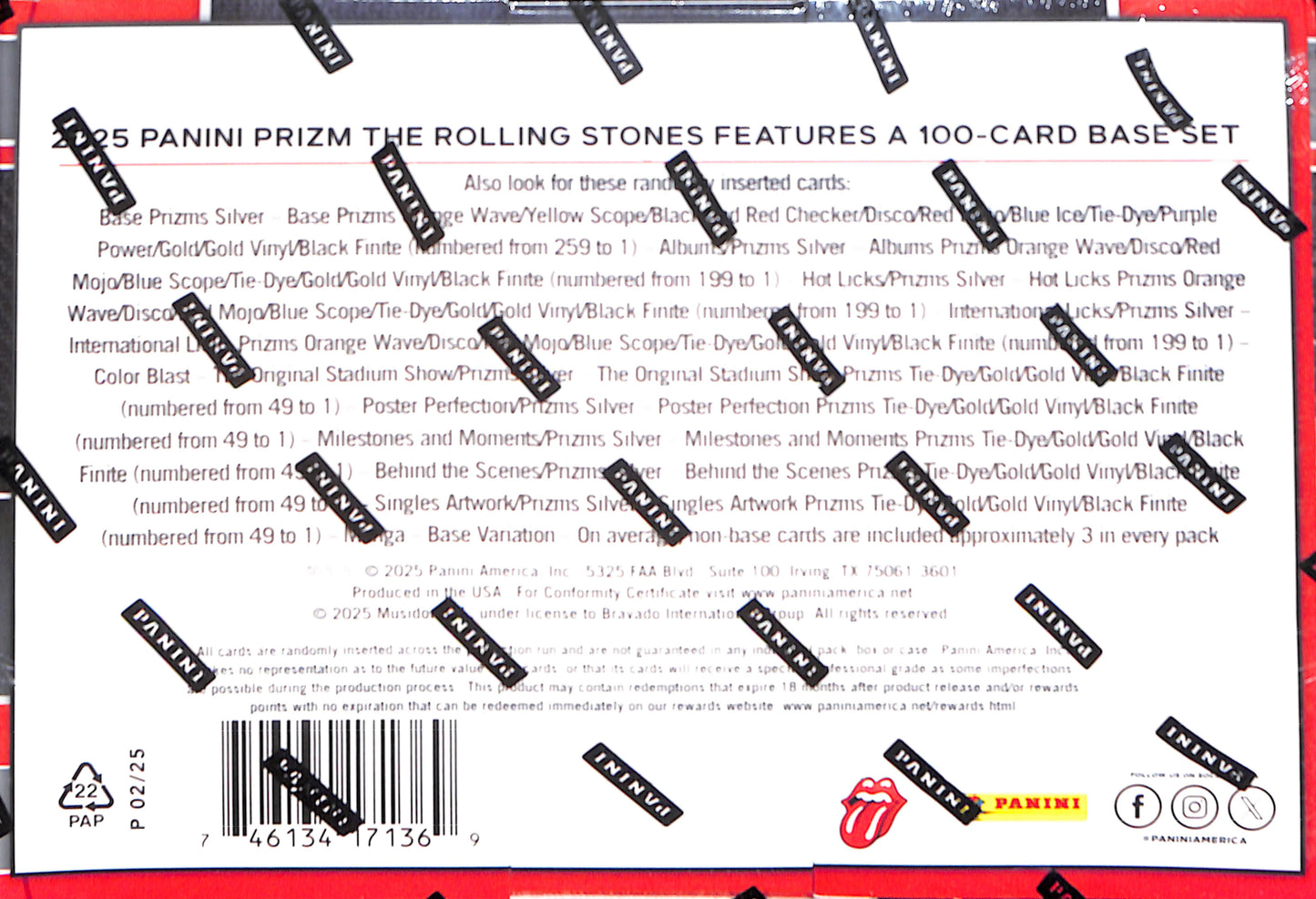 Prizm The Rolling Stones Hobby Mega Box (Panini 2024) - Sealed Wax