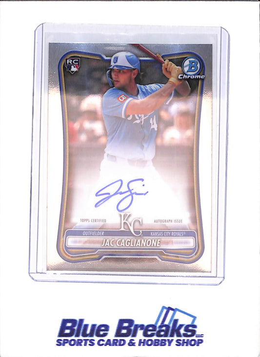 2026 Bowman - Jac Caglianone - Chrome Autograph - RC - Kansas City Royals - Baseball - #CRA-CAG - drop