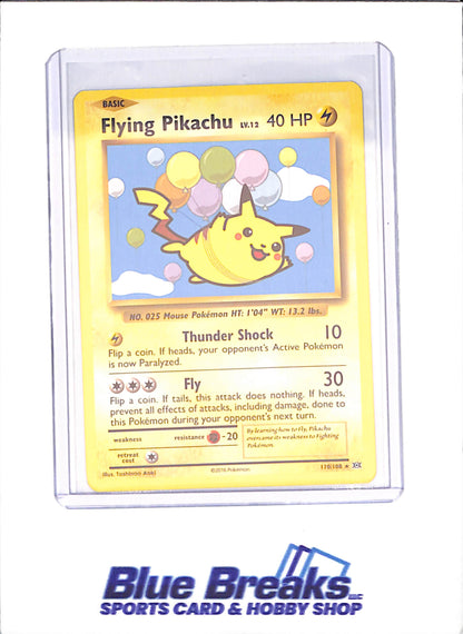 2016 Pokemon - Flying Pikachu - XY Evolutions - 110/108