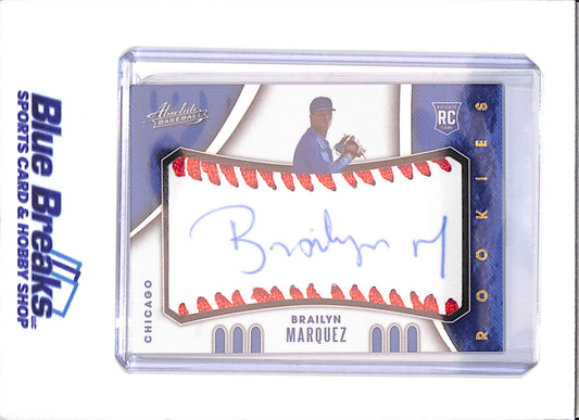 2021 Panini Absolute - Brailyn Marquez - RC - Autograph - 24/99 - Chicago Cubs - Baseball - #106