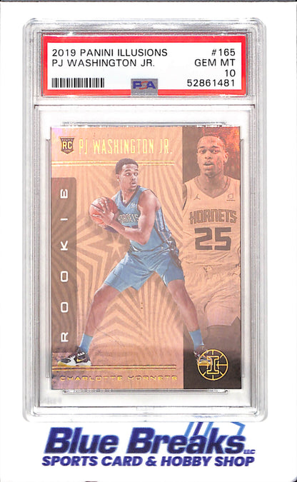 2019 Panini Illusions - PJ Washington Jr - Rookie - PSA 10 - Charlotte Hornets - Basketball - #165 - drop
