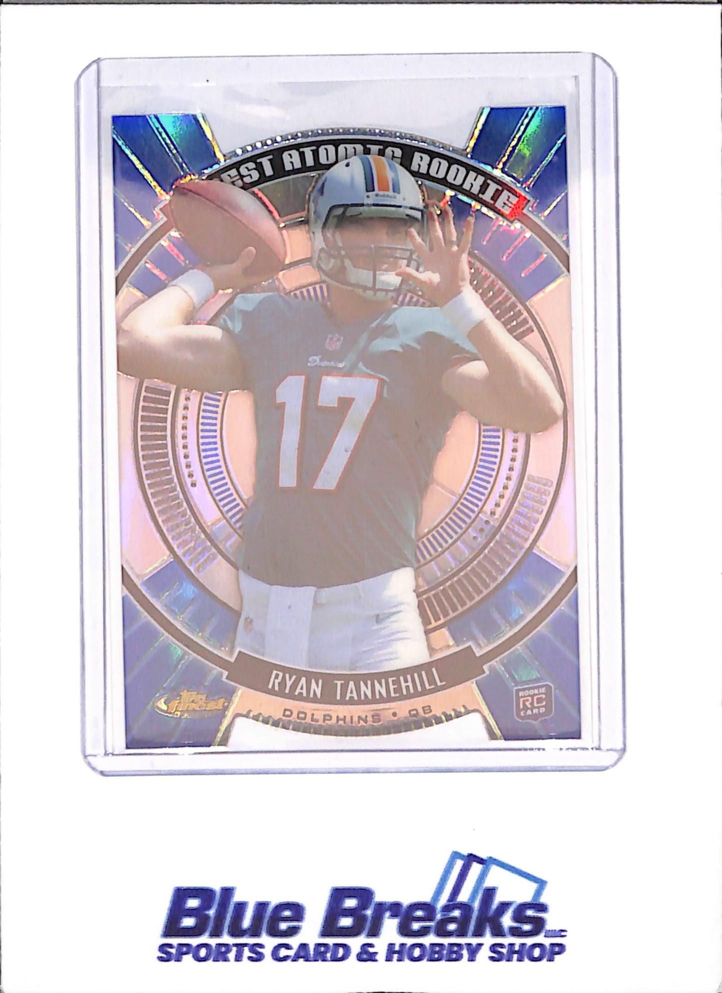 2012 Topps Finest - Ryan Tannehill - Atomic Rookie - Miami Dolphins - Football - #FAR-RT - drop