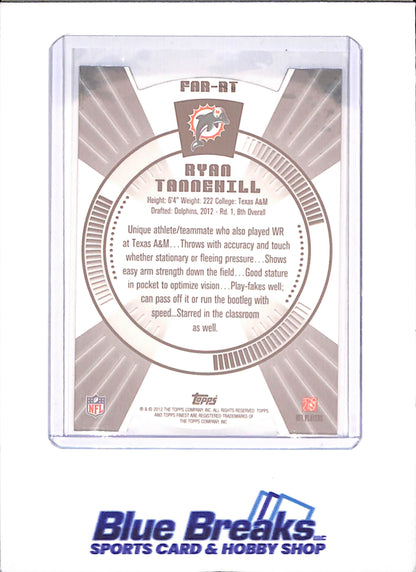 2012 Topps Finest - Ryan Tannehill - Atomic Rookie - Miami Dolphins - Football - #FAR-RT - drop