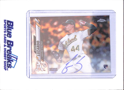 2020 Topps Chrome - Jesus Luzardo - Autograph - RC - Oakland Athletics - Baseball - #RA-JL - drop